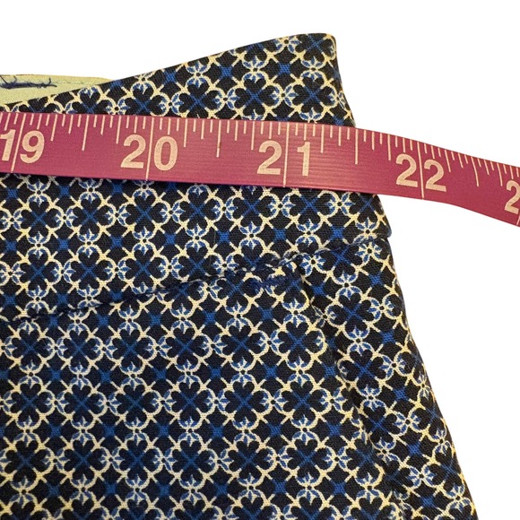 Mercer & Madison Blue and White Pattern Crop Casual Work Pants Size 20W - Picture 12 of 14